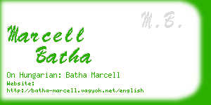marcell batha business card